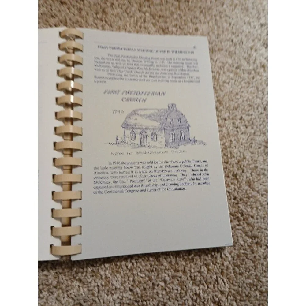 Delaware DAR Historical Cookbook‎ – Rare Spiral-Bound Edition